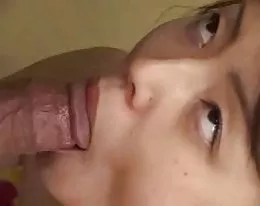 japońska żona zjada cum