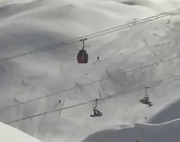 fellation au narciarskich dans une kabina-