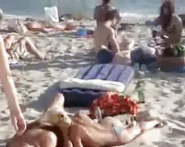 publiczne Obciąganie na plaży