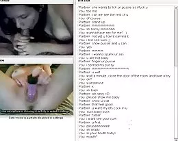 horny para Chatroulette #65 ssać i onanizuje
